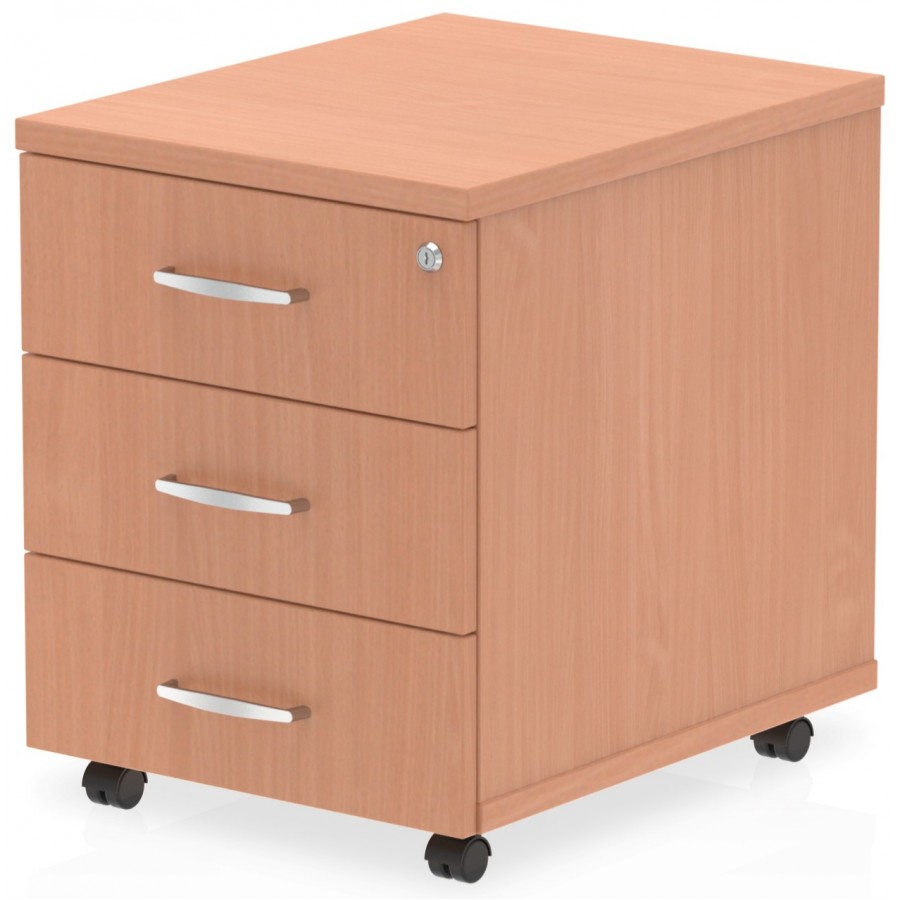 Rayleigh Lockable Mobile Pedestal - 2 or 3 Drawer